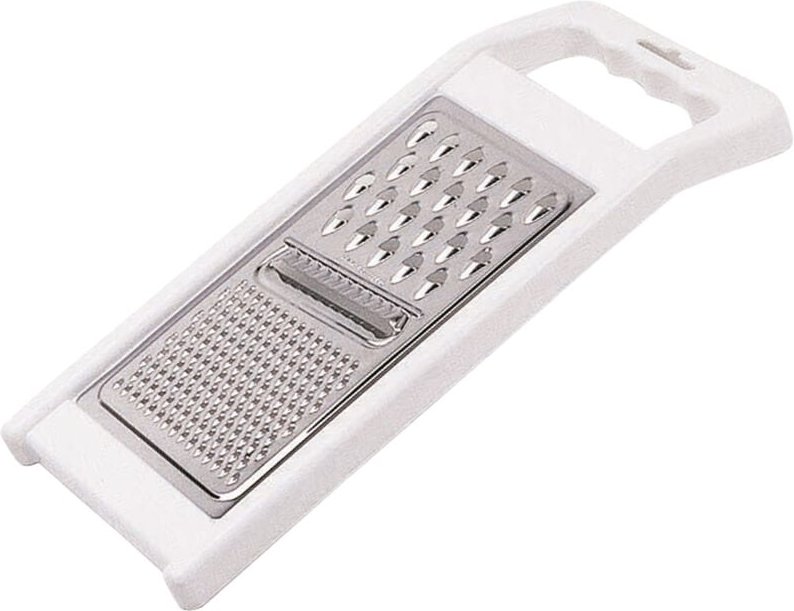 KitchenCraft - Käsereibe de mit Handgriff, Edelstahl, Weiß, 29 cm