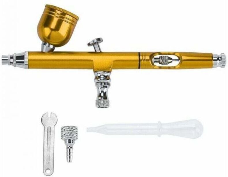 Pistola pulverizadora de oxígeno de 0,3 mm, pistola pulverizadora de pintura con compresor de aire, kit de pulverización...