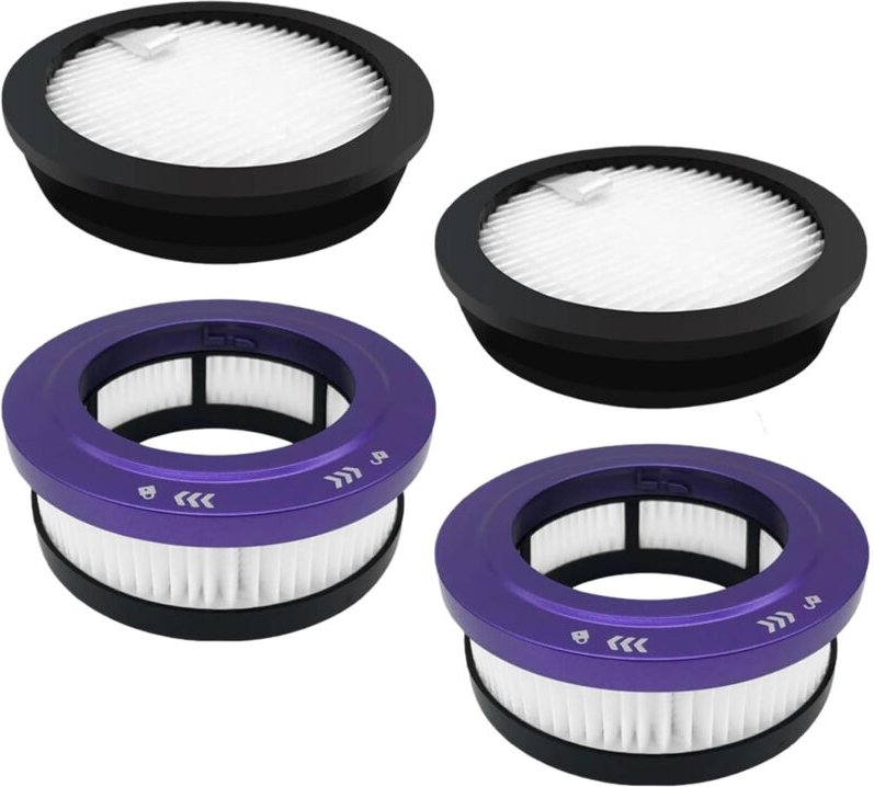 Filter-Ersatzset, kompatibel mit dem kabellosen Staubsauger Anyson Stars 5 45000 Pa/550 W/70 Min., waschbar und wiederve...