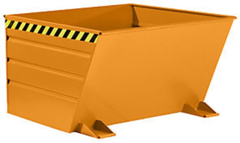 Bauer Kippbehälter mit Hebelverschluß VG 900, lackiert, Gelborange