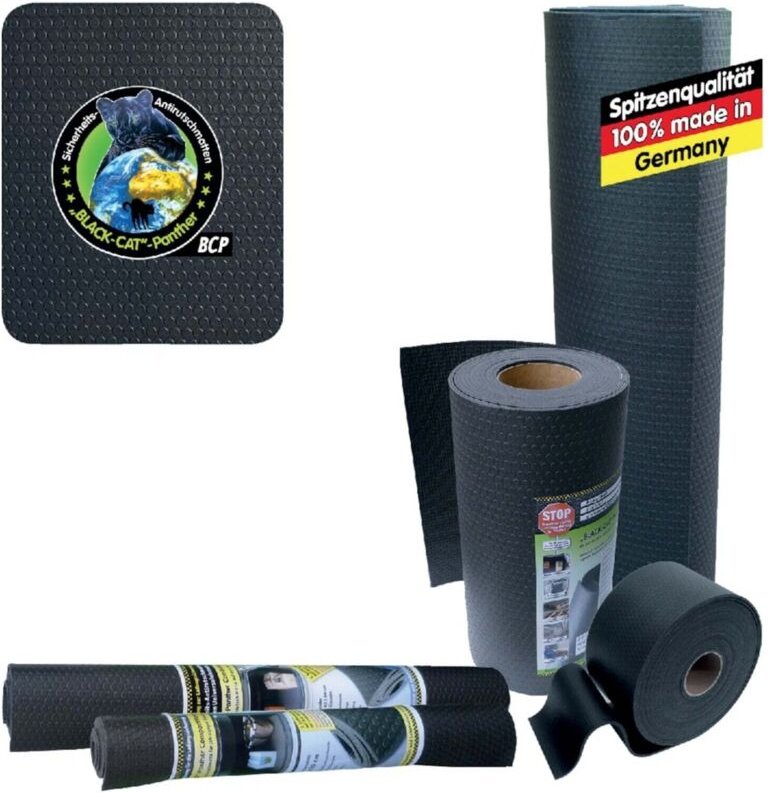 Antirutsch-Matte Rollenware 0,20x4m black cat Panther