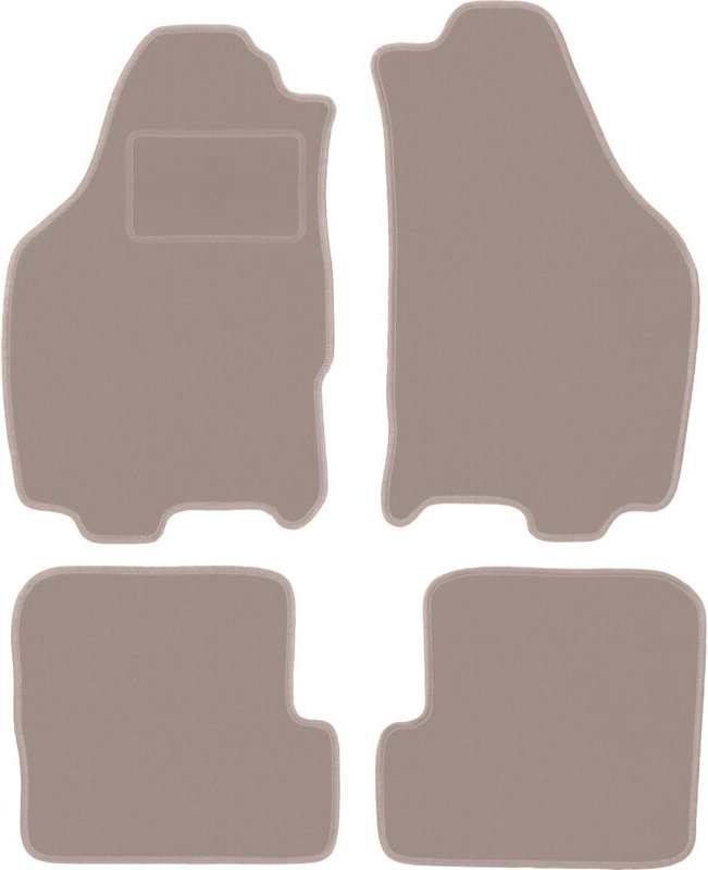 Beige Veloursmatten für: Lancia Ypsilon II Fließheck (2003-2011)