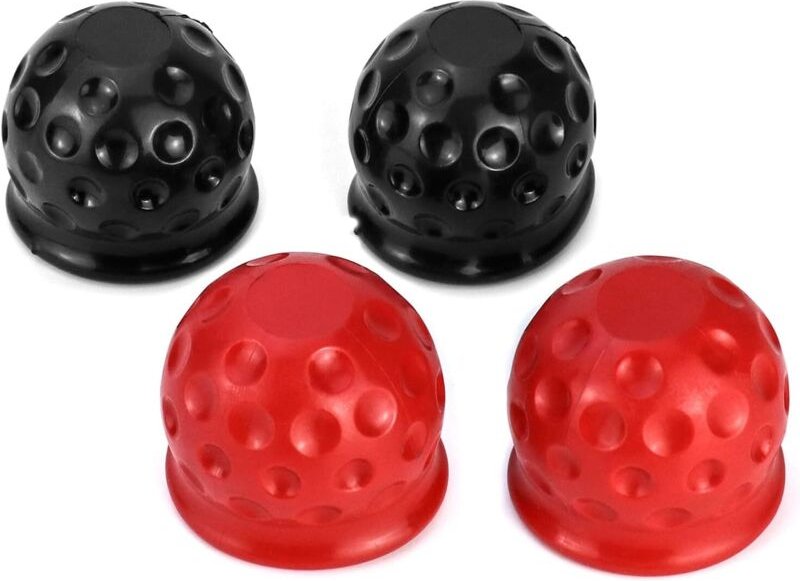 4 Stück Anhängerkupplungsabdeckungen, 50 mm Gummi-Anhängerkupplungsabdeckungen für Autos, LKWs, Nutzfahrzeuge, Anhänger,...