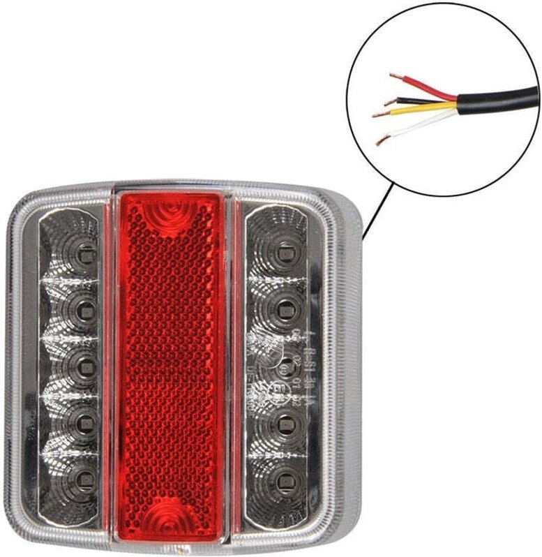 Ruckleuchte 4 funktionen 98x105mm 14led