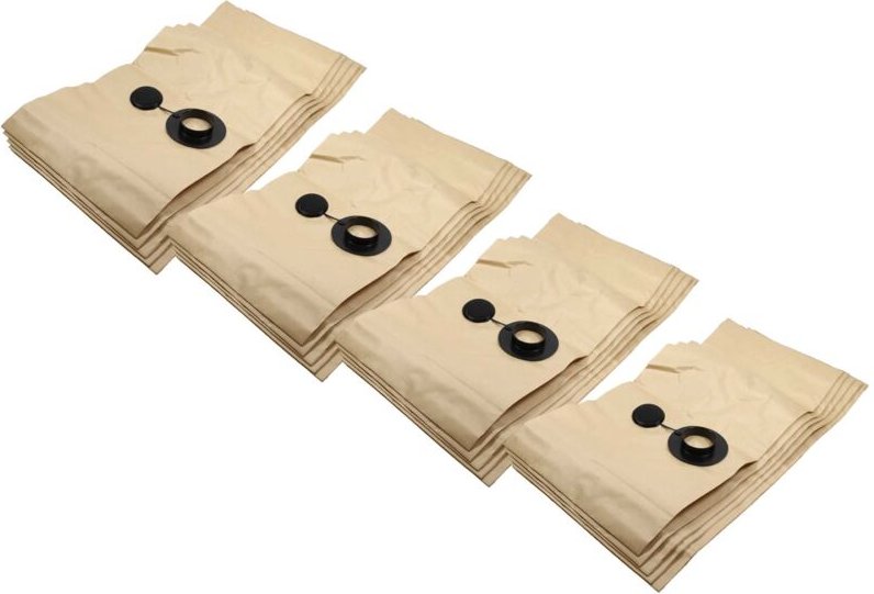 20x Filtersack kompatibel mit Festool sr 5, sr 6 Absauggerät - Papier, 29,7cm x 99,6cm, Sandfarben - Vhbw