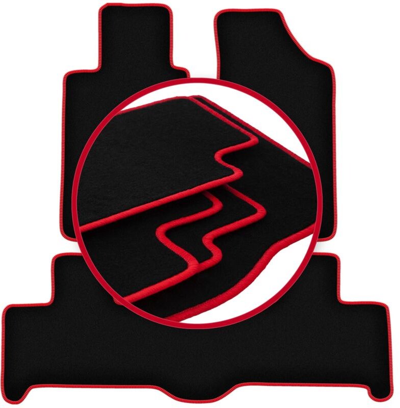 CARLUX-RED Autofußmatten für: Hummer H3 SUV (2005-2010)