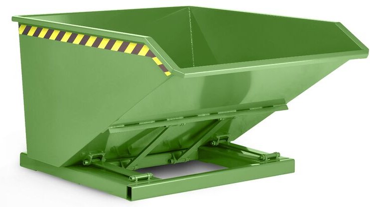 RR Industrietechnik Muldenkipper Typ RTK-50 830x1450x780mm 500dm³ RAL 6011 Resedagrün