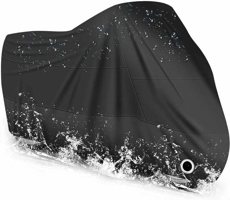 Thumbnail - ZVD Motorradabdeckung Wasserdicht, Kälte- und Wetterbeständig 190T Schwarz Staubdicht