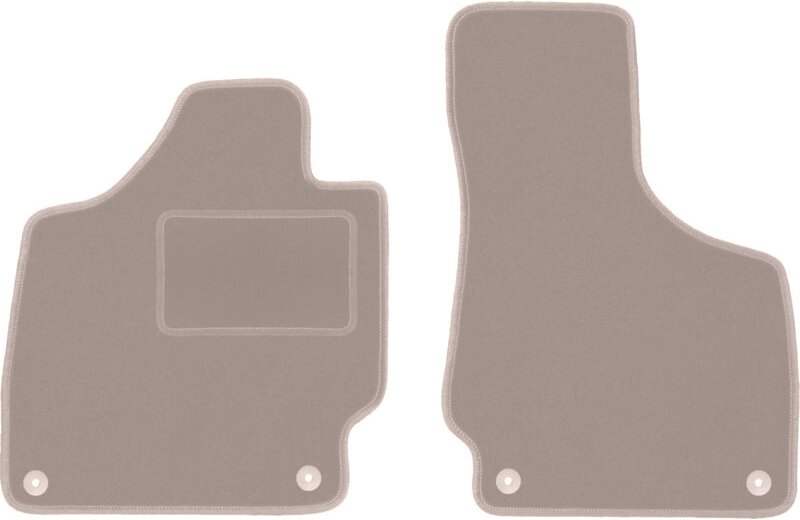 Beige Veloursmatten für: Audi TT II 8J Cabrio, Roadster, Coupé (2006-2014)