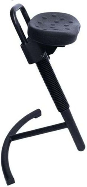 Stehhilfe mit Stahlgestell schwarz Sitzhöhe 645-825 mm PU-Sitz - Stier