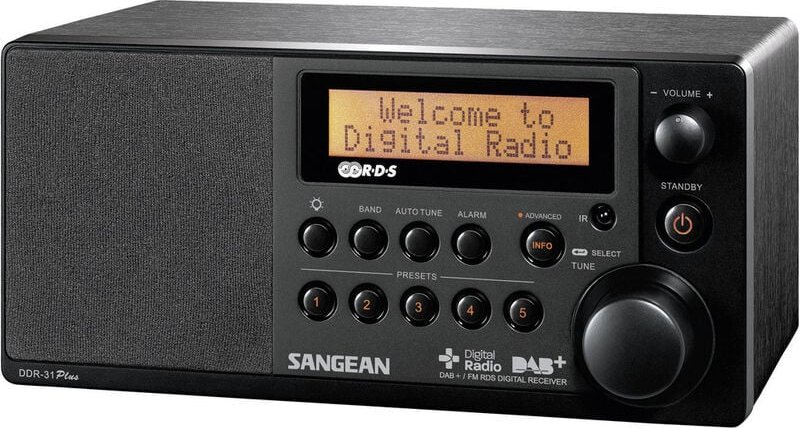 DDR-31+ Tischradio dab+, ukw aux Schwarz - Sangean