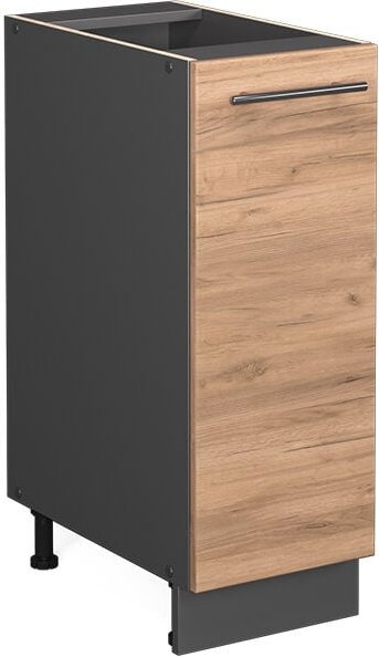 Vicco - Küchenschränke Fame-Line, Goldkraft Eiche, 30 cm ohne Arbeitsplatte