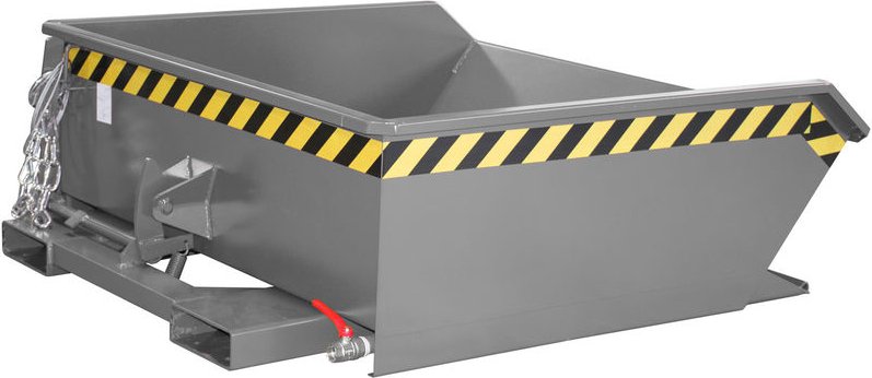 Bauer Mini-Spänebehälter SMGU 460, lackiert, Mausgrau