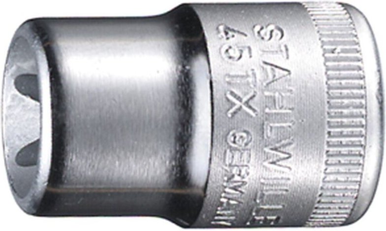 Stahlwille - 3/8' (10mm) Steckschlüsseleinsatz Gr.E5 torx Gr.4,7mm in L.28mm