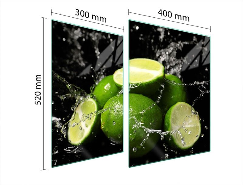 GLASSCHUTZPLATTE FÜR HERD 70x52 KALK