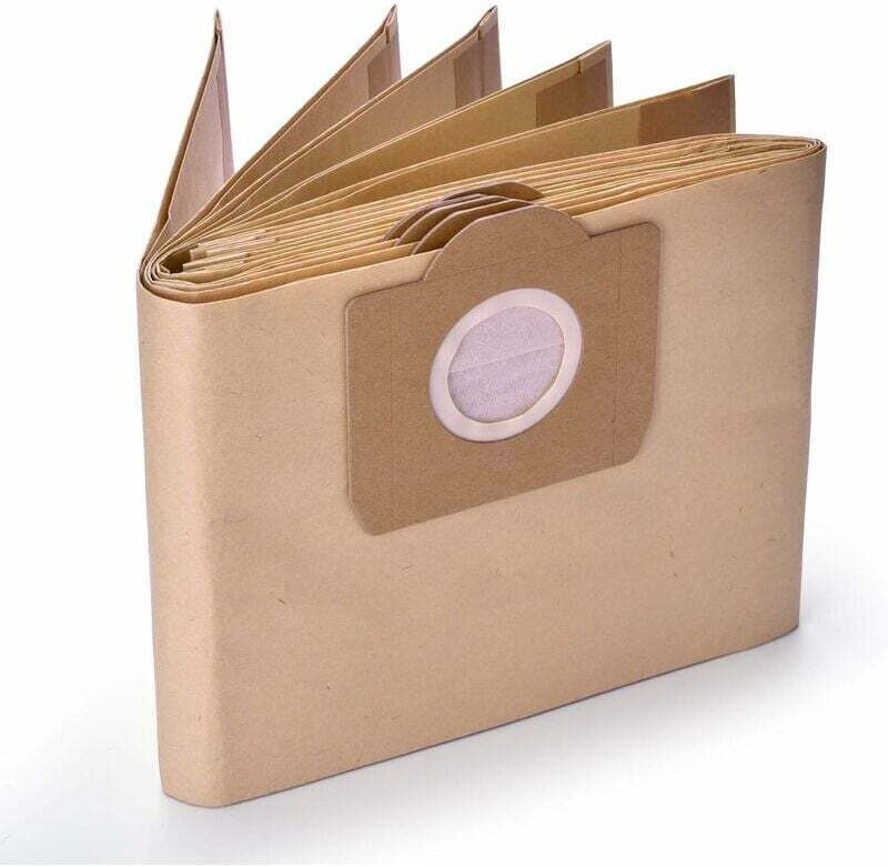 10er-Pack Papierstaubbeutel, kompatibel mit Karcher WD3 MV3 Nass- und Trockensauger-Ersatz - Sollbry