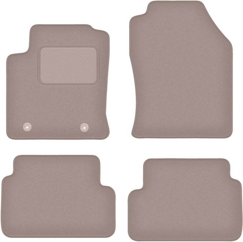 Beige Veloursmatten für: Ford Focus MK1 (vor Facelift) Fließheck, Limousine, Kombi (1998-2001)