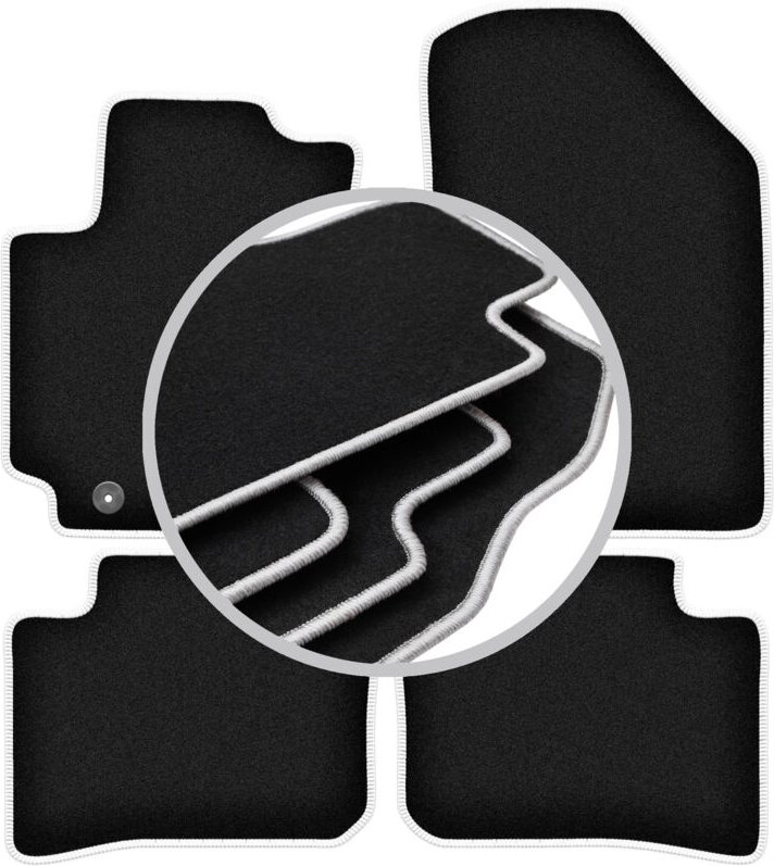 CARLUX-SILVER Autofußmatten für: Hyundai i10 III Fließheck (2019-)