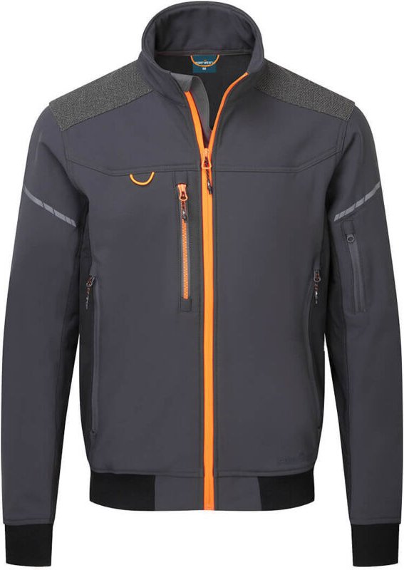 Portwest EV4 Softshell-Piloten-Jacke Regulär Grau L