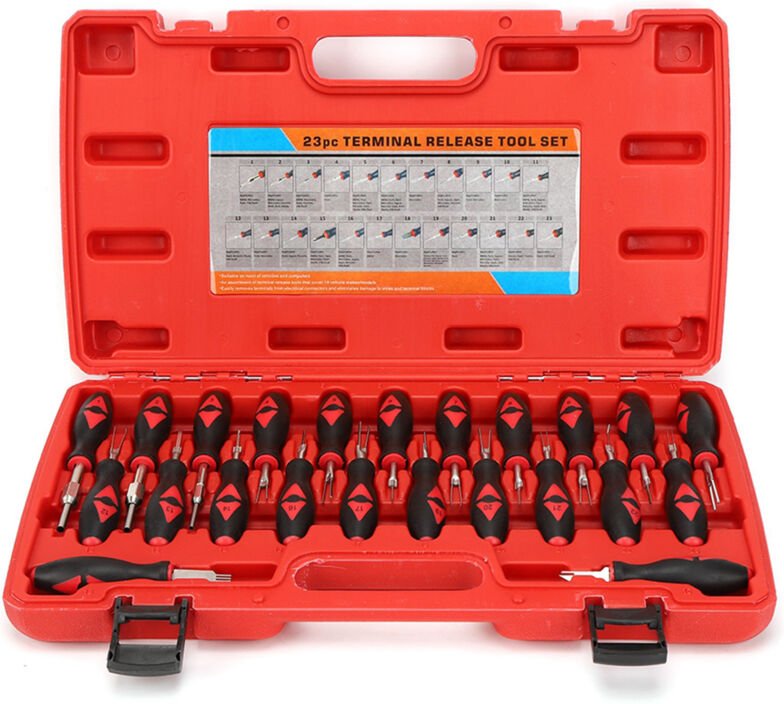 Thumbnail - Jeffergarden 23pcs Universal Automotive Drahtanterminal Entfernung Werkzeuganschluss Stiftentferner Extraktor Kit