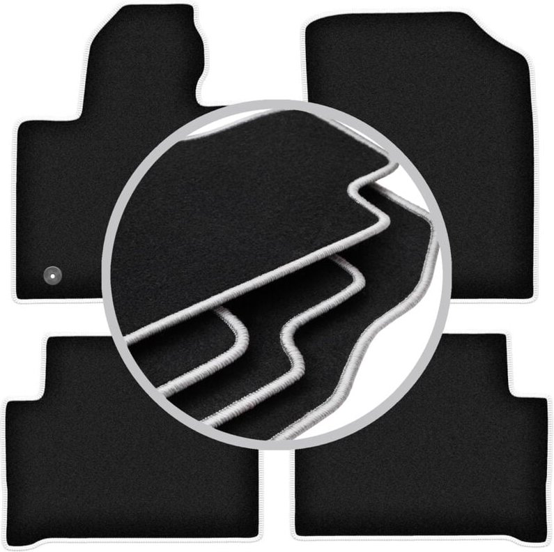 CARLUX-SILVER Autofußmatten für: Kia Sorento IV XL Hybrid SUV (2020-)