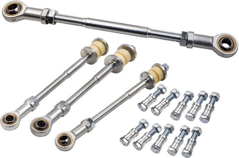 4x Sway Bar Link Kits vorne & hinten für Nissan Patrol gu Y61 2'-8' Einstellbar4x Verstellbares Pendelstangen-Kit vorne+...