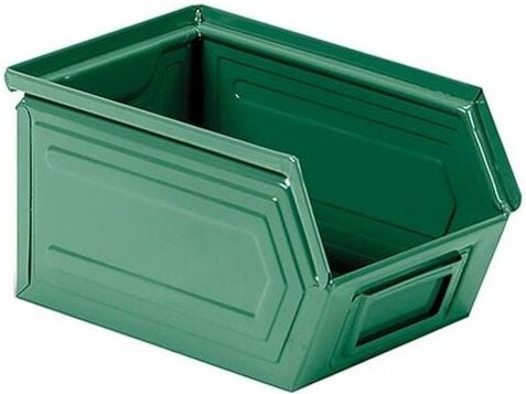 Stahlbehälter mm B=140 T=230 H=130 Gr.2 Grün Ral6011