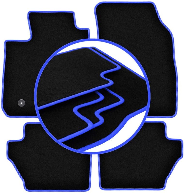 CARLUX-BLUE Auto-Fußmatten für: Ford EcoSport MK2 Crossover (2012-2017)