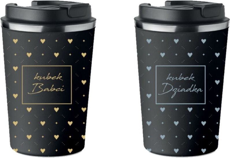 2er Set Thermobecher Oma Opa Geschenk für Großeltern KT165