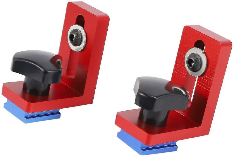 Satz mit 2 T-Schienen-Gleithalterungen, kompatibel mit Aluminiumprofil-Holzbearbeitungswerkzeugen, T-Schienen nicht im L...