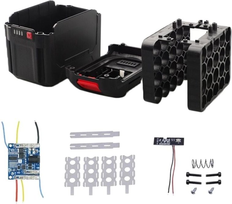 Für - Batteriegehäuse, Aufbewahrungsbox, Shell, PCB-Ladeplatine für Elektrowerkzeug-Zubehör, 20 Kerne