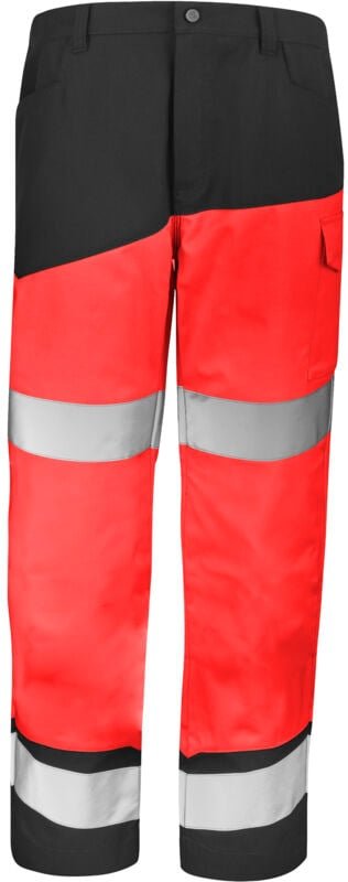 Sicherheits-Reflexhose XP Fluo Rot/ Grau CONVOY S - DE (40-42)