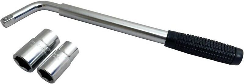 SS5324 Steckschlüssel für Autoräder – ausziehbarer Griff – Steckschlüsselgrößen: 17 mm, 19 mm, 21 mm, 23 mm – passend fü...