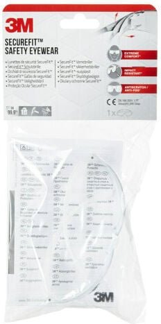 Schutzbrille de clear anti-scratch securefit sf200c-1 3m 7100331461