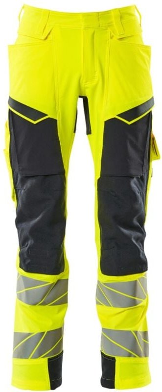 Thumbnail - Warnschutz Bundhose 19279-510-17010 Gr. 76C50 hi-vis gelb/schwarzblau - Mascot