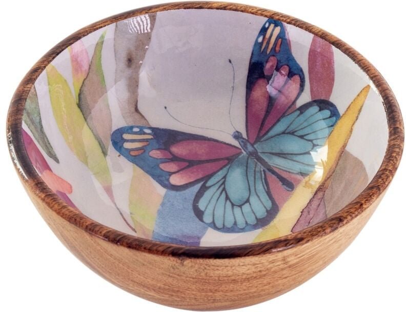 Romantische kleine braune Schmetterlingsschale im exklusiven Design