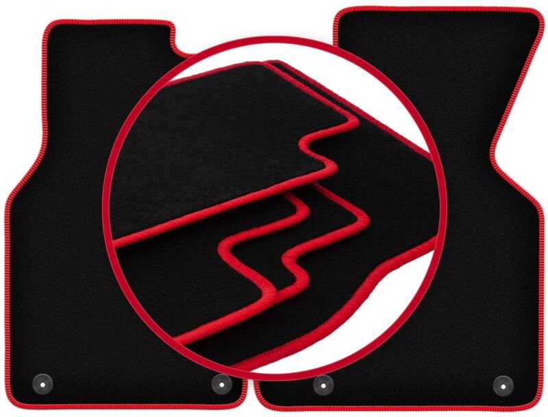 CARLUX-RED Autofußmatten für: Volkswagen Transporter T4 Kastenwagen (1993-2001)