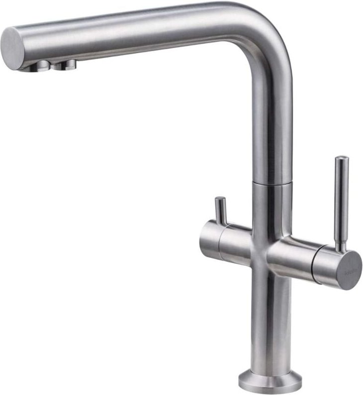 Wimeo - Spültischarmatur mit Filterfunktion, Edelstahl gebürstet 10525F25 - Kielle