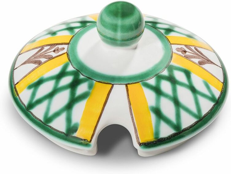 Gmundner Keramik - Jagd, Oberteil Zuckerdose mit Ausschnitt