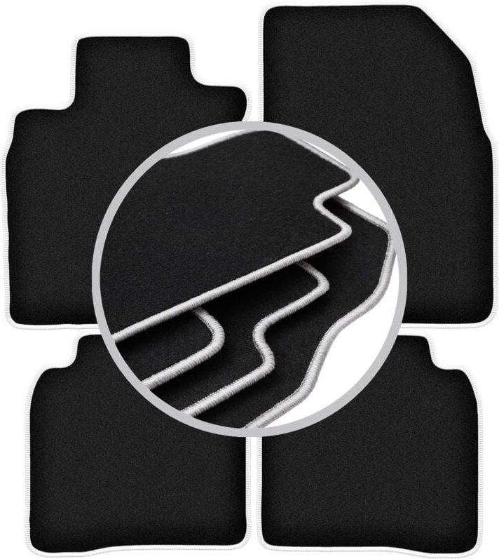 CARLUX-SILVER Autofußmatten für: Nissan Note I E11 Minivan (2006-2012)