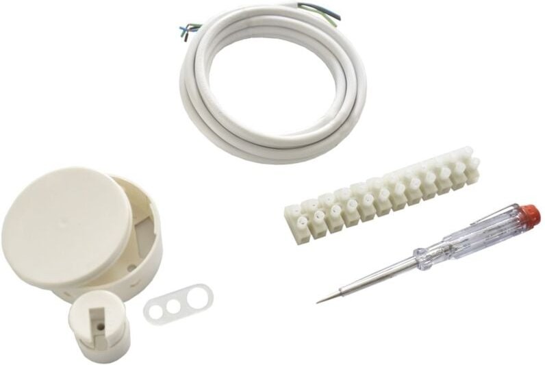 Lampenanschluss-Set 4-teilig, weiß Lampenanschluss-Set - Trendline