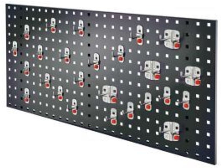 Kappes ®RasterPlan by ABAX Einsteigerset 8 1x Lochplatte 1000x450mm 1x Werkzeughaltersortiment 25-teilig Anthrazitgrau R...