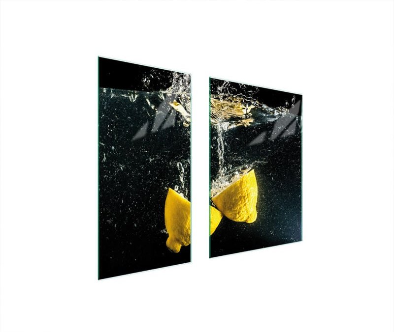 Glasschutzplatte 75x52 Zitrone