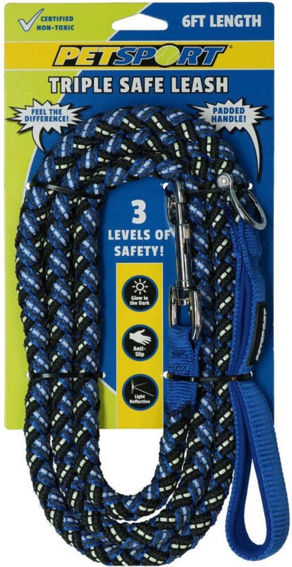 Triple safe 6ft leine blau