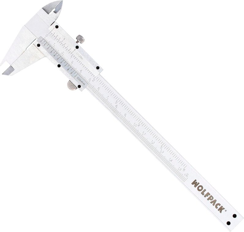 Professionelles Edelstahlkaliber 150 mm. Hohe Genauigkeit