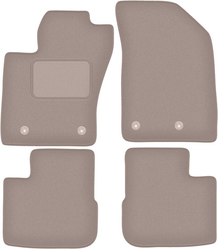 Beige Veloursmatten für: Fiat Tipo II Schrägheck (2015-)