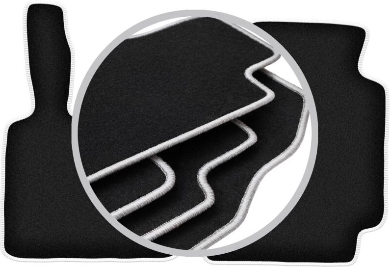 CARLUX-SILVER Autofußmatten für: Smart ForTwo I Fließheck (1998-2007)