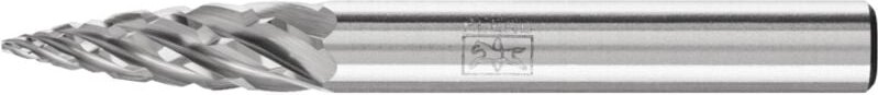 Hartmetall Hochleistungsfrässtift steel Spitzbogen spg ø 06x18 mm Schaft-Ø 6 mm für Stahl - Pferd
