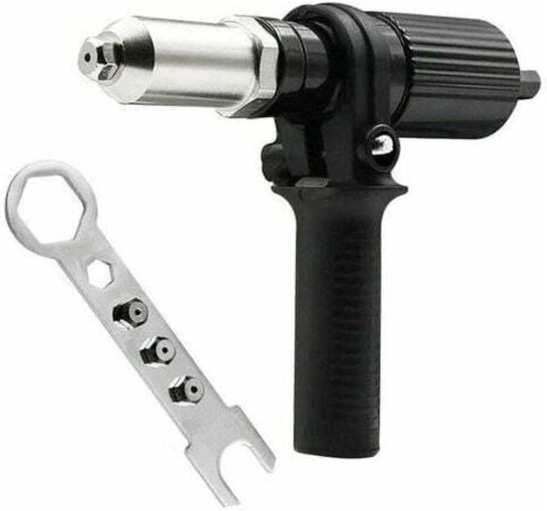 Thumbnail - Elektrischer Nietpistolen-Adapter, Blockkopf-Anschluss, professionelles Werkzeug, Mutter, Gelenk, Bohrer, Nietgerät, Nie...