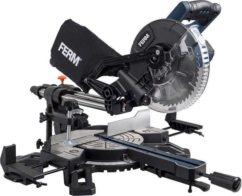 Radial-Gehrungssäge MSM1039 - 1500W - 210 mm 1500W, Ø210mm - inkl. 48T tct Sägeblatt, 2 Verlängerungsschienen und einem ...